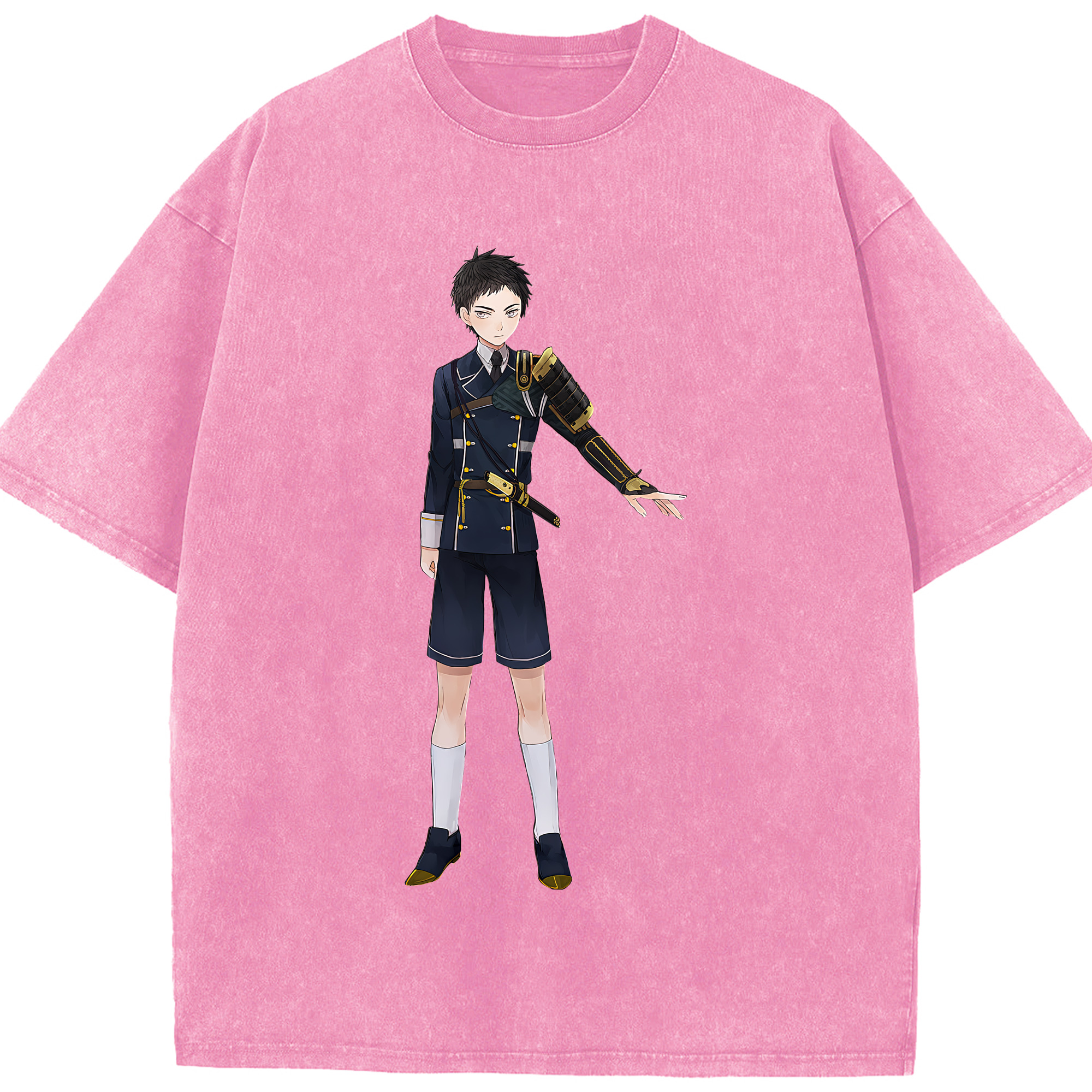 （画像用） 刀剣乱舞 Touken Ranbu 綿100% ヴィンテージ風 半袖Tシャツ（フロントプリント）